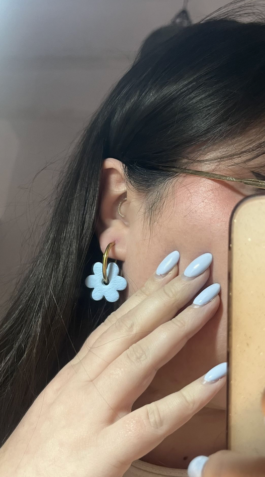 Pendientes charm "Donde florecí"