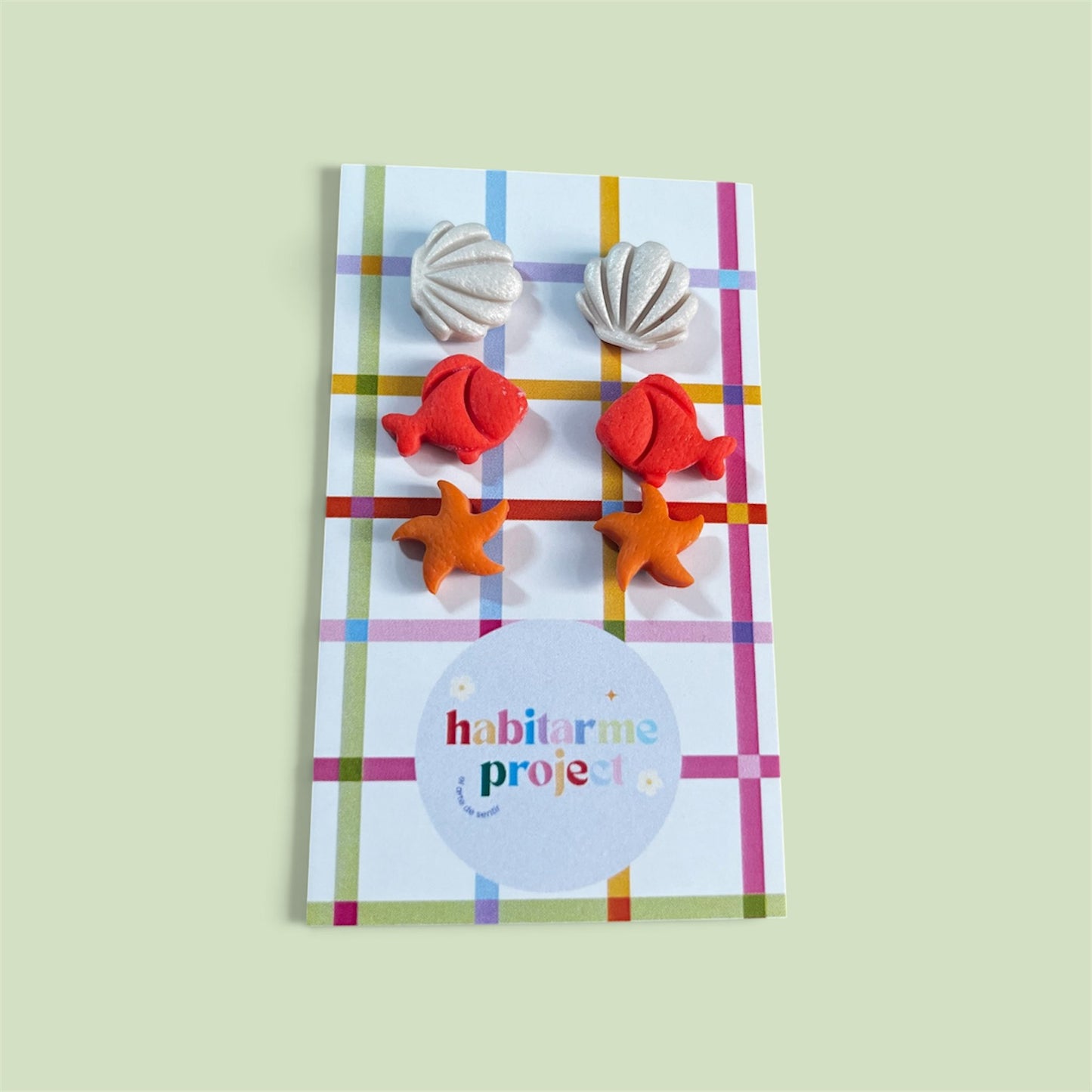 Pack pendientes mini "Recuerdos del mar" (3 pares)