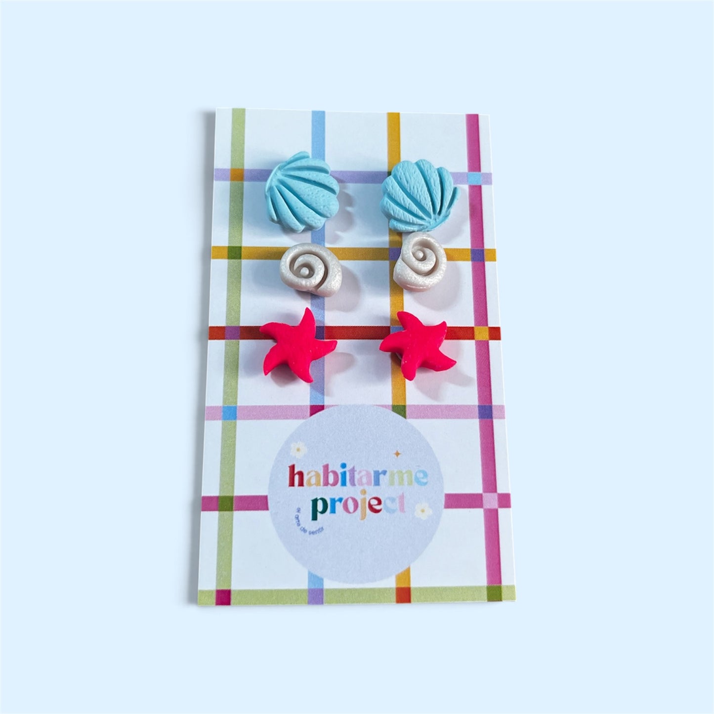 Pack pendientes mini "Recuerdos del mar" (3 pares)