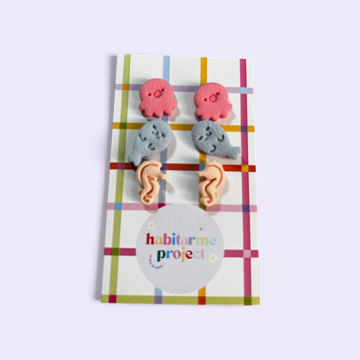 Pack pendientes mini "Recuerdos del mar" (3 pares)