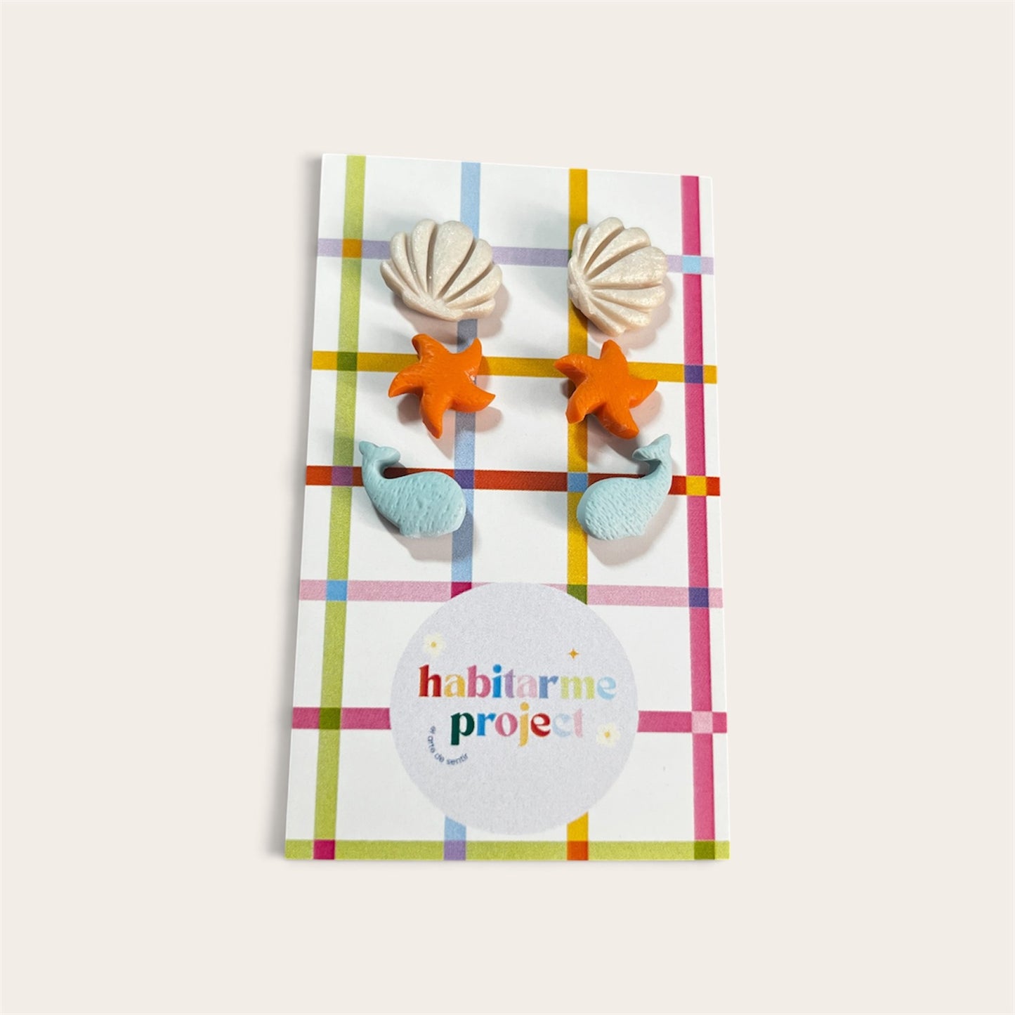 Pack pendientes mini "Recuerdos del mar" (3 pares)